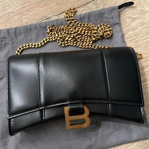 Balenciaga Hourglass Wallet on a Chain
